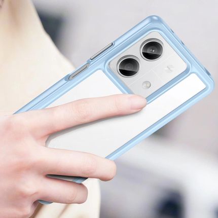 Hurtel Etui Outer Space Case Z Żelową Ramką Do Xiaomi Redmi Note 13 Pro Niebieskie - zdjęcie 2