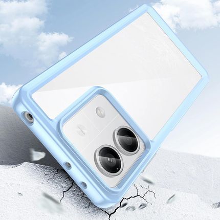 Hurtel Etui Outer Space Case Z Żelową Ramką Do Xiaomi Redmi Note 13 Pro Niebieskie - zdjęcie 5