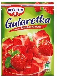 Dr.Oetker Galaretka o smaku truskawkowym 75g.