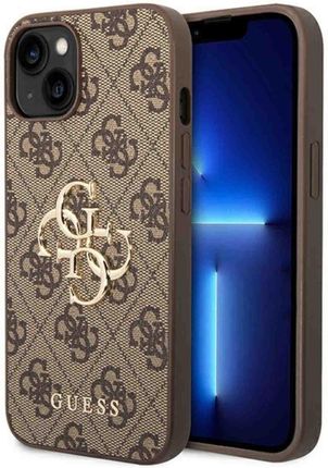 Topbuy Guess Guhcp14S4Gmgbr Iphone 14 6 1 Brązowy Brown Hardcase 4G Big Metal Logo