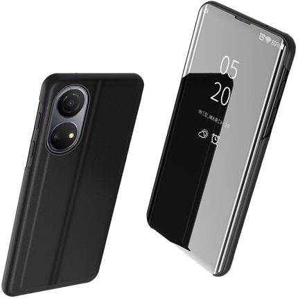 Icableseu Clear View Case Etui Honor X7 Honor Play 30 Plus Pokrowiec Z Klapką Czarne