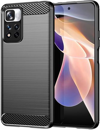 Izmael Elastyczne Etui Ochronne Carbon Case Xiaomi Redmi Note 11 Pro 5G 11 Pro 5G Mi11I Hypercharge Poco X4 Nfc Czarne Etui Na