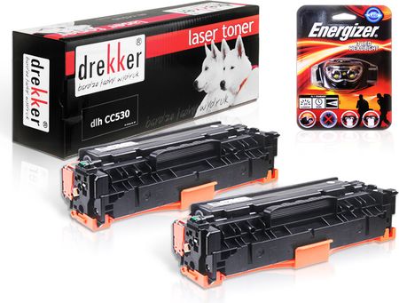 drekker wkład laserowy hp CC530AD 2 pack czarny (DLHCC530AD2PACK)