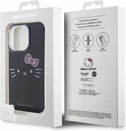 Hello Kitty Etui Iml Kitty Face Na Iphone 14 Pro Czarne - zdjęcie 3