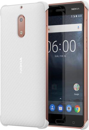 Mobileplus Nokia Etui Z Włókna Węglowego Cc 802 Nokia 6 Biały Perłowy