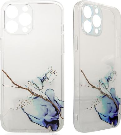 Icableseu Marble Case Etui Do Iphone 12 Pro Max Żelowy Pokrowiec Marmur Niebieski