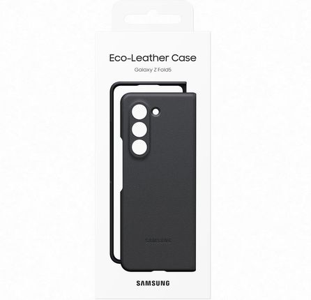 Samsung Etui Z Ekoskóry Do Galaxy Z Fold 5 Czarne - zdjęcie 3