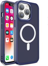 Hurtel Magnetyczne Etui Z Magsafe Color Matte Case Do Iphone 15 Granatowe