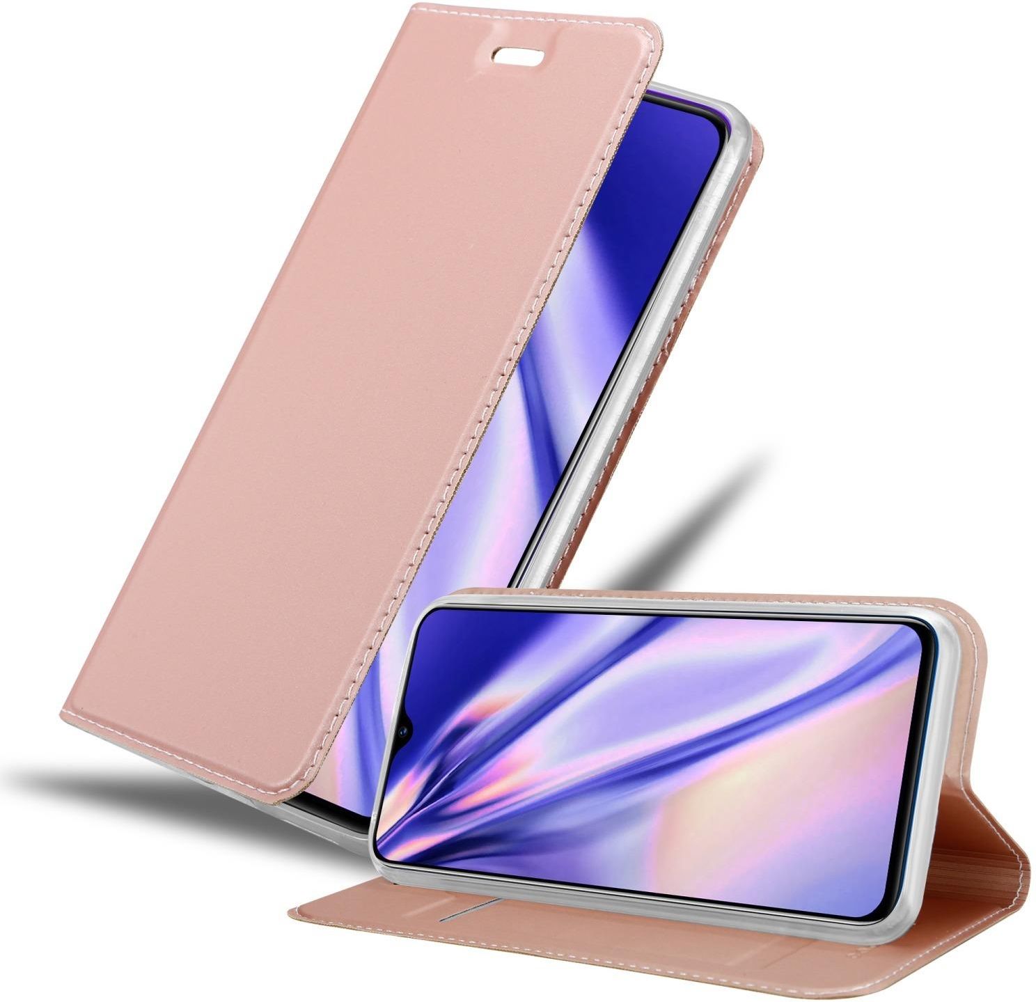 Cadorabo Funda Compatible Con Realme 5 / 5i / 6i / C3 En Rojo Manzana Caramelo - Funda Protectora Con Cierre Magnético, Función De Pie Y Ranura Para Tarjetas