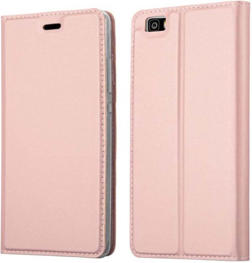 Cadorabo Custodia Libro per Huawei P8 Lite 2015 in Marrone