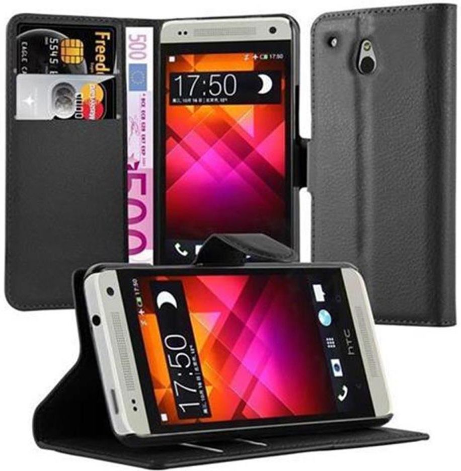 Cadorabo – Flip Style Case for HTC ONE MINI M4 in Smooth Fauxleather – Shell Etui Cover Protection Skin in BRILLIANT-BLUE