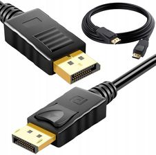 Zdjęcie KABEL PRZEWÓD DP 1.4 VIDEO AUDIO DISPLAYPORT DISPLAYPORT 8K 4K 2K 2m - Wrocław