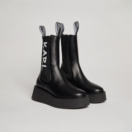 Damskie Sztyblety Karl Lagerfeld Zephyr Midi Gore Boot Kl42460-000 – Czarny