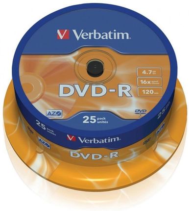 Verbatim DVD-R 16x 4.7GB 25P CB (43522)