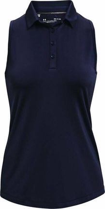 Under Armour Zinger Womens Polo bez rękawów Midnight Navy/Midnight Navy/Metallic Silver XS košeľa