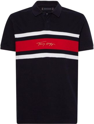 Koszulka męska Tommy Hilfiger Signature Reg Polo polówka XS