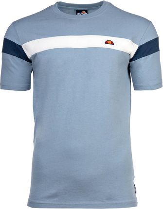 ellesse koszulka męska, CASERIO - top, bawełna, okrągły dekolt, logo, krótki rękaw, jednolity kolor niebieski M