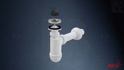 Alcaplast Syfon umywalkowy z sitkiem nierdzewnym fi 40mm A41