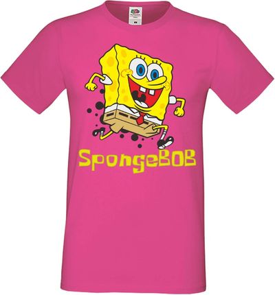 Bobpants męska koszulka SpongeBob Squarepants, Man XL / Różowy