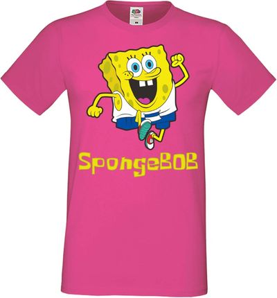 Spongebob męska koszulka SpongeBob Squarepants, Man 3XL / Różowy