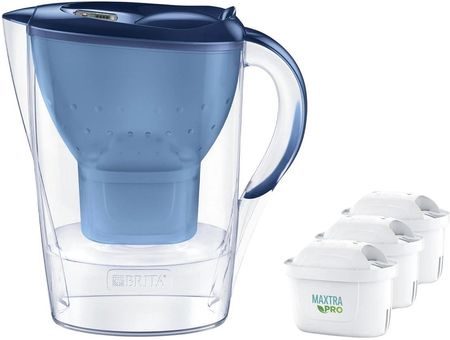 Dzbanek filtrujący BRITA Marella niebieski 2,4l niebieski + 3 x MAXTRA PRO Pure Performance