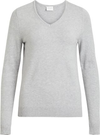 Cienki sweter o klasycznym splot Stretch Basic Dlugi rekaw V-neck VIRIL. | S