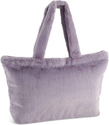 Torba sportowa damska Puma CORE FUR SHOPPER fioletowa 09065602 - zdjęcie 3
