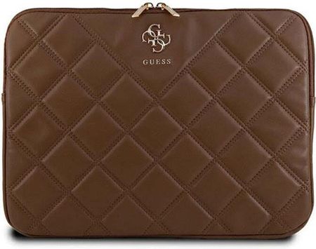 Pokrowiec Guess Quilted 4G Na Laptopa 14" - Brązowy