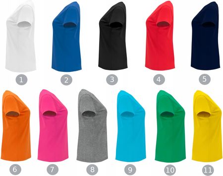 Damska koszulka T-shirt 100% miękka bawełna czerwona roz. XXL - zdjęcie 4