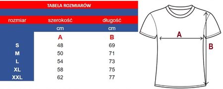 Damska koszulka T-shirt 100% miękka bawełna czerwona roz. XXL - zdjęcie 3