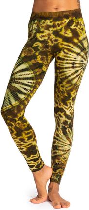 PANASIAM Legginsy Batik Słońce | spodnie do jogi treningowe fitness legginsy sportowe elastyczne