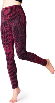 PANASIAM Legginsy Batik Wabe | spodnie do jogi treningowe fitness legginsy sportowe elastyczne