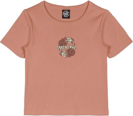 koszulka SANTA CRUZ - Dressen Rose Crew Two Front T-Shirt Clay (CLAY) rozmiar: 12