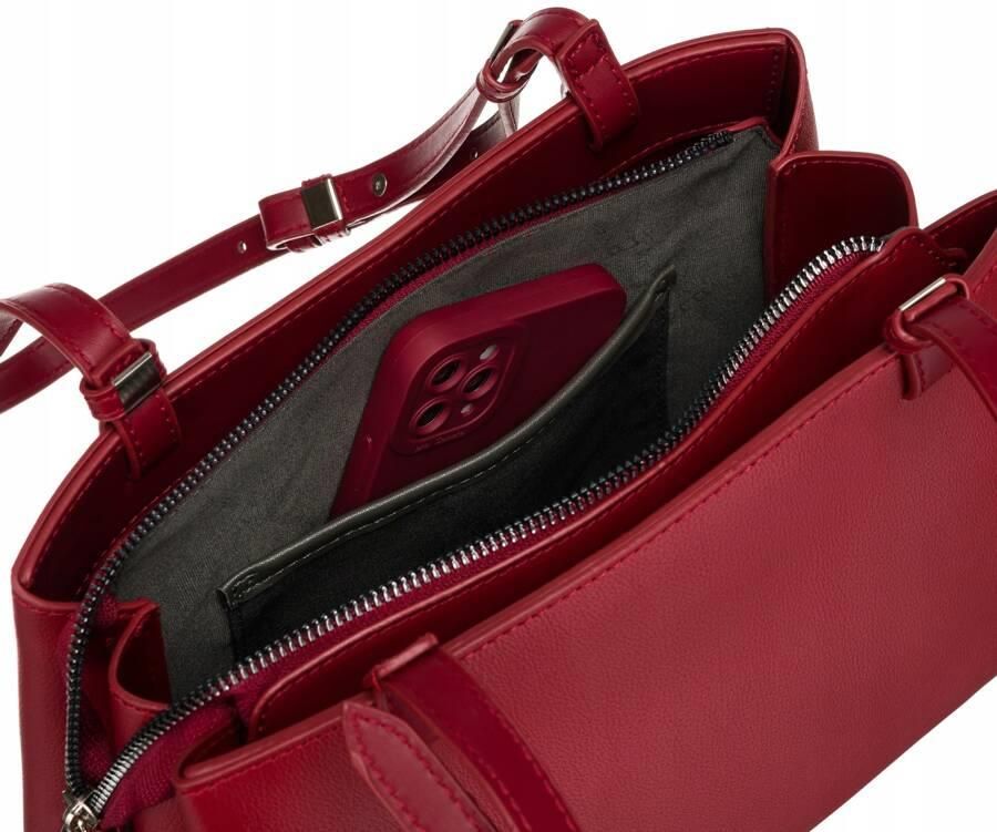 Klasyczna torebka damska ze skóry ekologicznej David Jones Ceny i