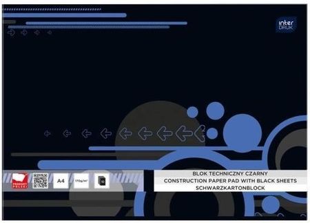 Manada Blok Techniczny A4 Czarny 10 Kartek