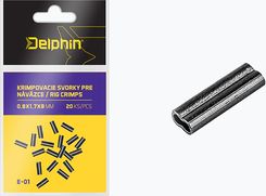 Delphin Zaciski Do Przyponów Podwójne 20Szt. Czarne 969E01008 1.2X2.6X8Mm 1.2x2.6 8mm Czarny