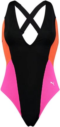 Kostium kąpielowy damski Puma SWIM PLUNGE wielokolorowy 93808001