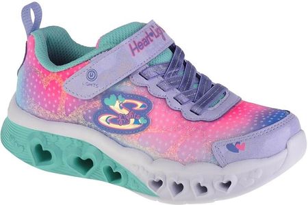 Skechers Flutter Heart Lights 302315L-LVMT, Sneakersy, dla dziewczynek, Wielokolorowy, Rozmiar: 35