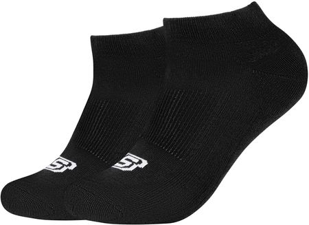 Skechers 2PPK Basic Cushioned Sneaker Socks SK43024-9999, Skarpety, Unisex, Schwarz