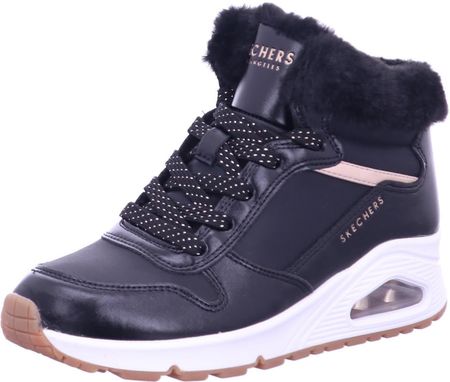 Skechers Uno - Cozy On Air 310518L-BKRG, buty zimowe, dla dziewczynek, czarny, rozmiar: 33