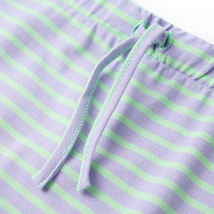 vidaXL Spódnica dziecięca w paski prosta Jasna miętowa zieleń 140 - zdjęcie 2