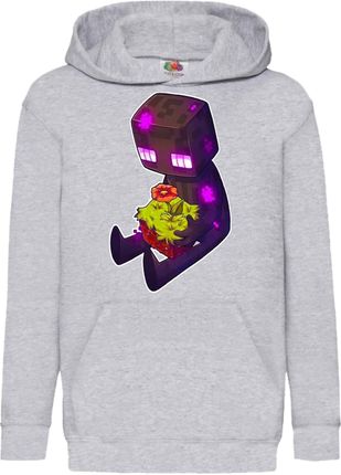 Enderman Bluza dziecięca Sweatshirt Minecraft Sandbox Building Blocks Game, 9-11 lata - 140 / Wrzosowy szary