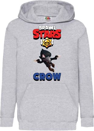 Raven Bluza dziecięca Sweatshirt Brawl Stars Battle Royal Mobile Game, 5-6 lata - 116 / Wrzosowy szary