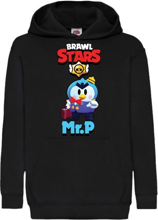 Mister P Bluza dziecięca Sweatshirt Brawl Stars Battle Royal Mobile Game, 9-11 lata - 140 / Czarny