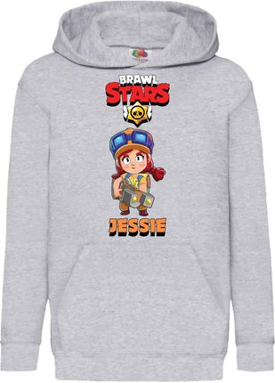 Jessie Bluza dziecięca Sweatshirt Brawl Stars Battle Royal Mobile Game, 7-8 lata - 128 / Wrzosowy szary