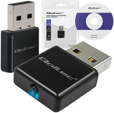 Zdjęcie Bezprzewodowy Ultra szybki mini adapter NANO Wi-Fi Qoltec standard N USB 2.0 300Mbps - Pruszków