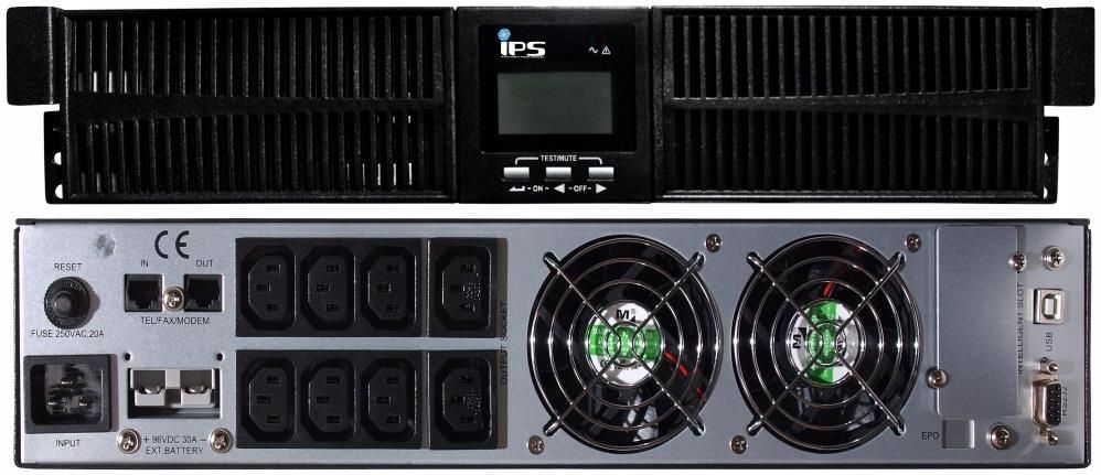 Zasilacz UPS Ips Zasilacz Awaryjny Ups Rack 2U Ładowarka 96V 6A True ...