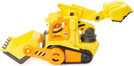 Psi Patrol Rubble&Crew Rubble Koparka żółty Buldożer Pojazd budowlany z figurką 6cm - zdjęcie 3