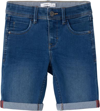 Spodenki jeansowe slim fit, krótkie spodnie jeansowe, spodnie z 5 kieszeniami |