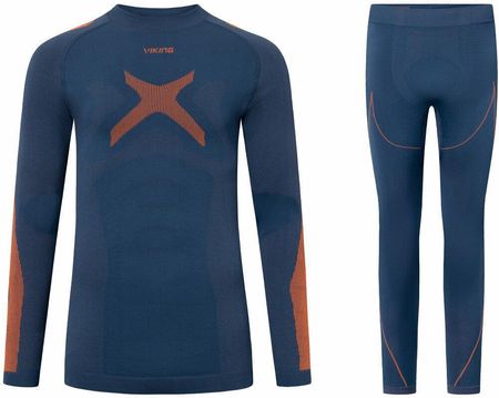 Viking Primeone Man Set Base Layer Navy/Orange 2XL Termoprádlo